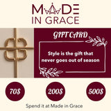 Made in grace Gift cards