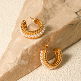 Pearl Charm Hoops™